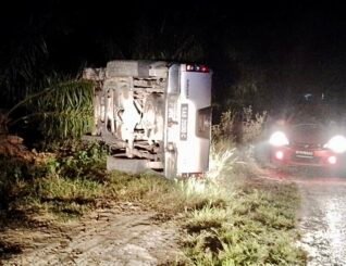 Lelaki langgar kelapa sawit di Tenom parah