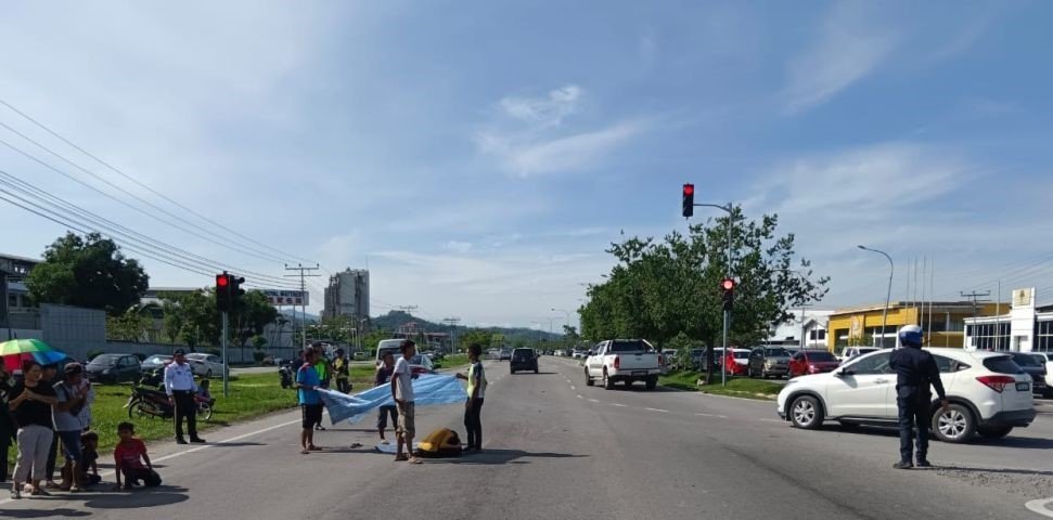 Langgar lari, pejalan kaki maut di Jalan Lintas