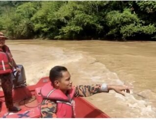 Operasi mencari lelaki jatuh di Jambatan Sungai Padas giat dilakukan
