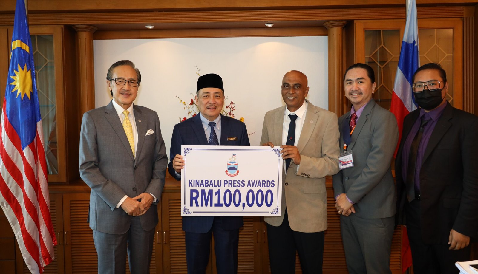 Sumbangan RM100,000 buat penganjuran Anugerah Kewartawanan Kinabalu 2022