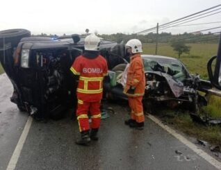 Lagi kemalangan maut insiden kereta bertembung di Kudat