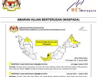 Amaran hujan berterusan di Sabah dan Sarawak ditamatkan