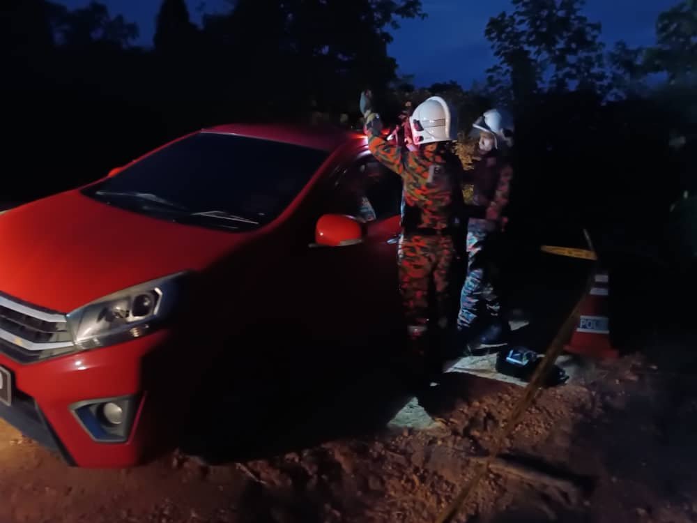 Mayat wanita terkunci dalam kereta Perodua Axia ditemukan di Tambunan
