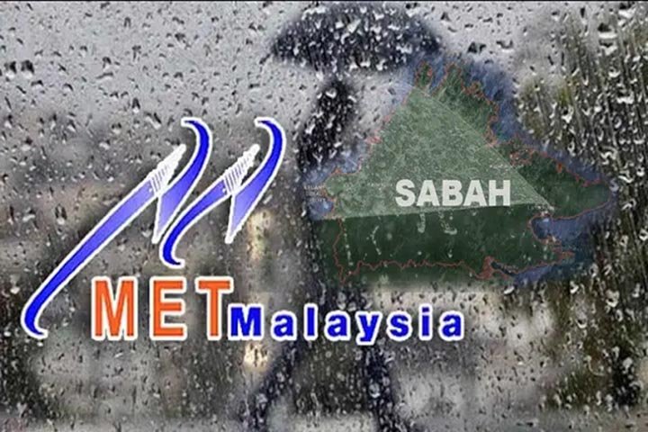 Timur dan utara Sabah diramal hujan hingga Rabu ini