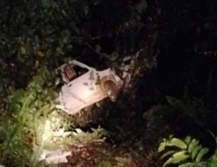 Pemandu nyaris maut, insiden kenderaan masuk gaung di Ranau