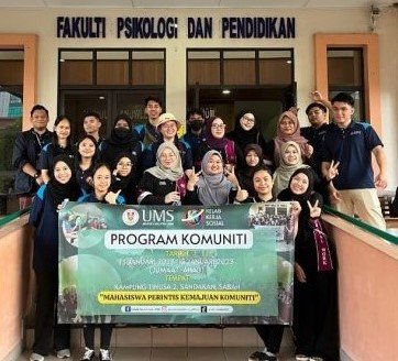 Program Kerja Sosial UMS anjur Program Komuniti bersama penduduk Kampung Tinusa 2 di Sandakan