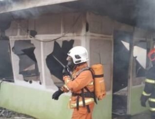Surau sekolah pondok tahfiz terbakar di Kampung Kundasang Lama