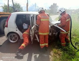 Lima cedera insiden kemalangan dua kenderaan di Sook