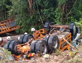 Jatuh gaung, pemandu treler maut tersepit di Tambunan