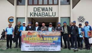 Monumen penanda arah kiblat tertinggi di Malaysia dibina di Gunung Kinabalu